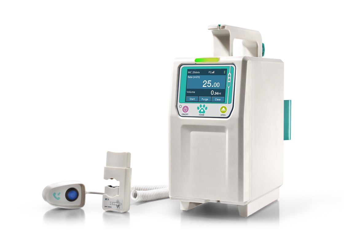 Báo động hai kênh Thiết bị y tế thú y nhỏ gọn Máy bơm truyền dịch thú y với 5 chế độ truyền dịch