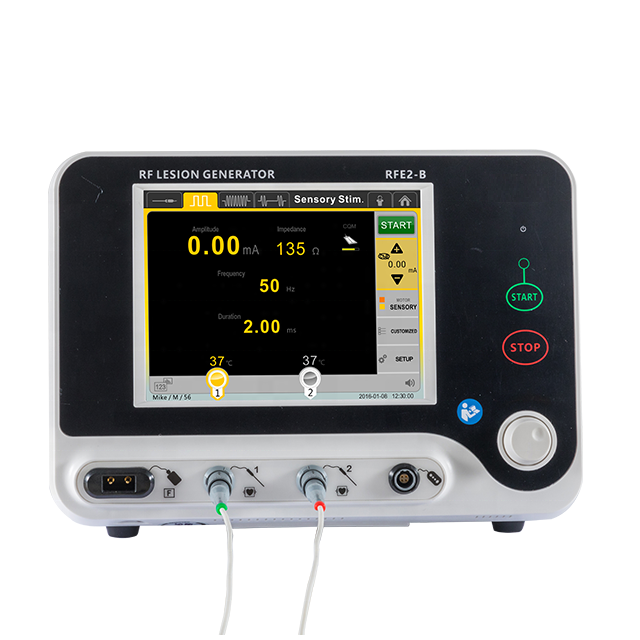 Máy phát tia tổn thương RF 2 kênh với MDR CE để điều trị đau với chế độ giám sát trở và tần số phóng xạ nhiệt
