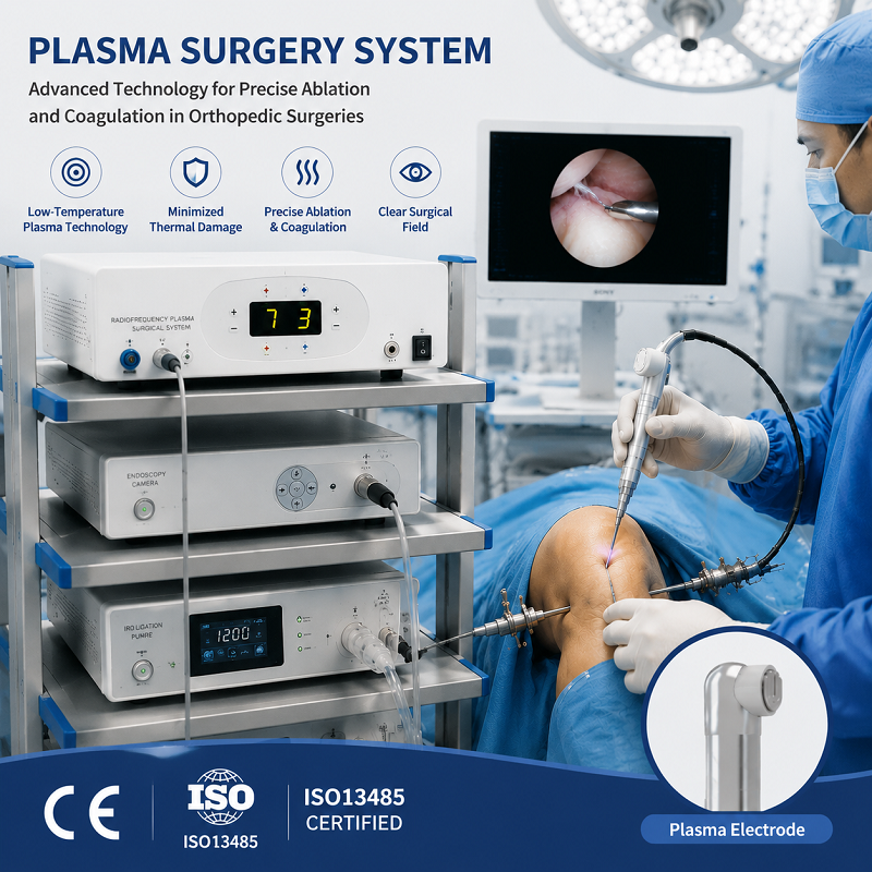Hệ thống Phẫu thuật Plasma Xương xương xâm lấn tối thiểu nhiệt độ thấp với nhiệt độ làm việc 40-70 °C cho Điện cực Phẫu thuật Plasma RF